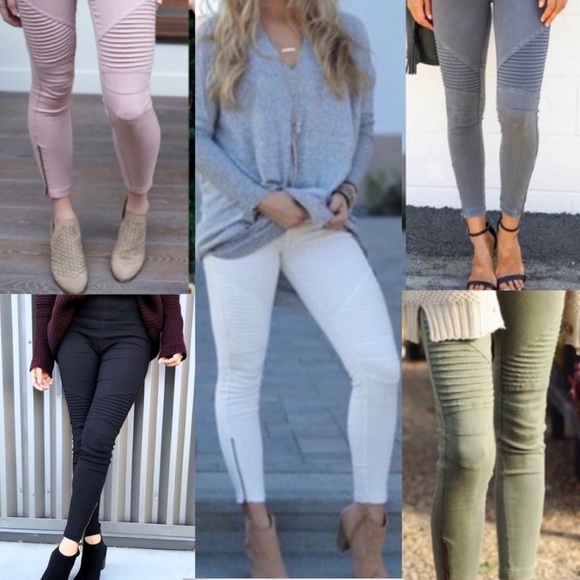 Moto Leggings assorted colors - Picture 1 of 8